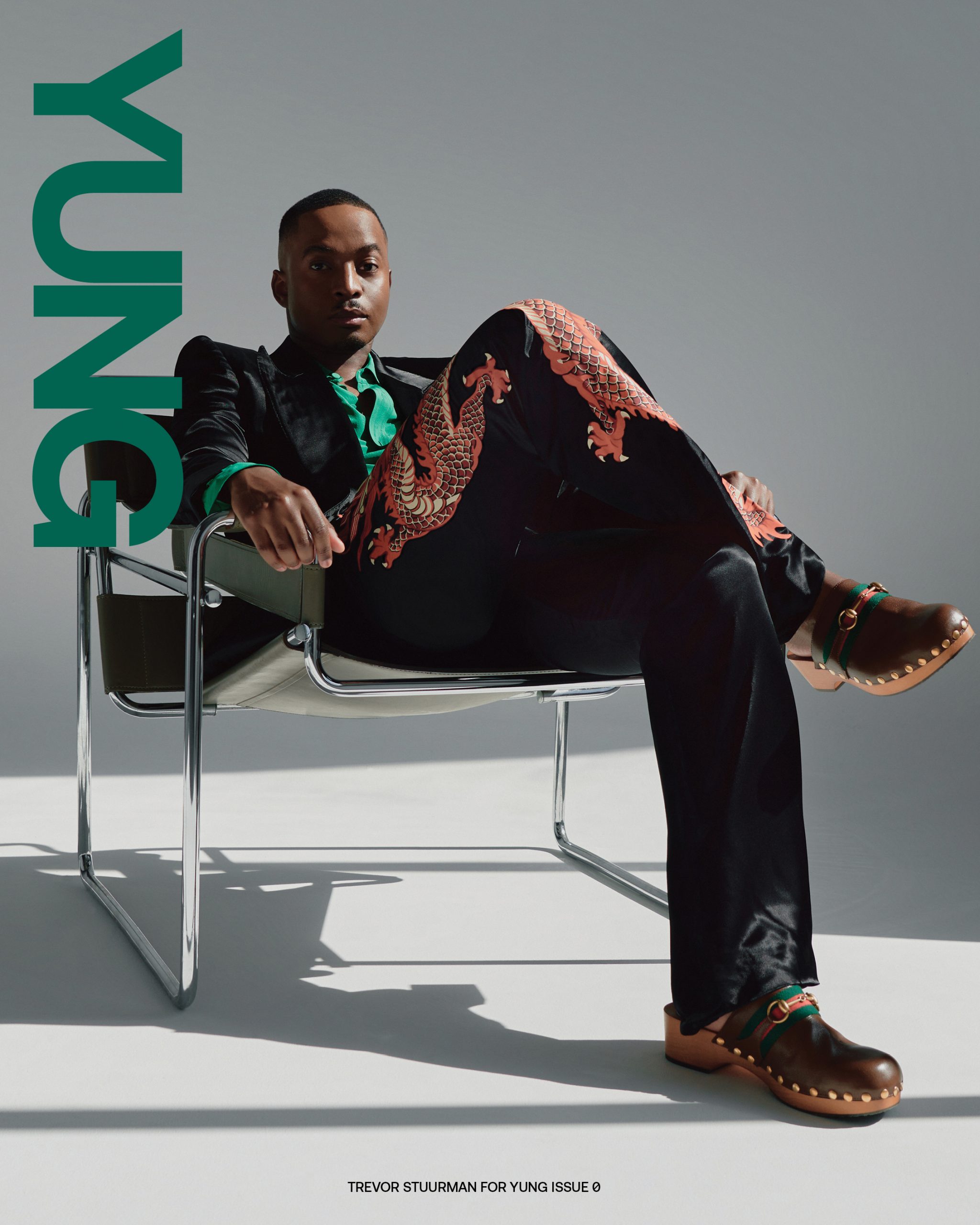 Trevor Stuurman on the cover of YUNG Issue 0